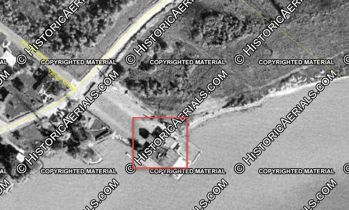 Ginos Surf (Luna Kai Tiki Bar) - 1973 Aerial (newer photo)